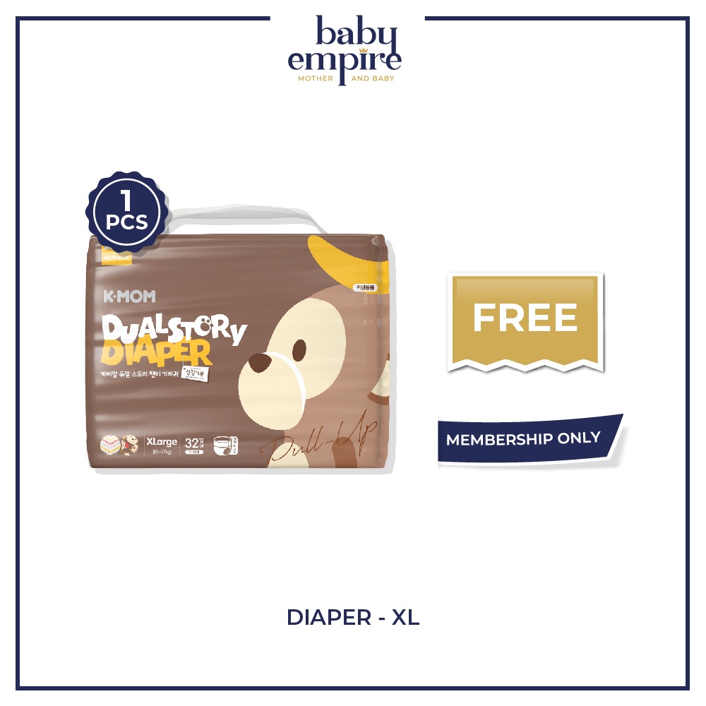 Free 1pack - Mother-K K-Mom - Diaper - XL