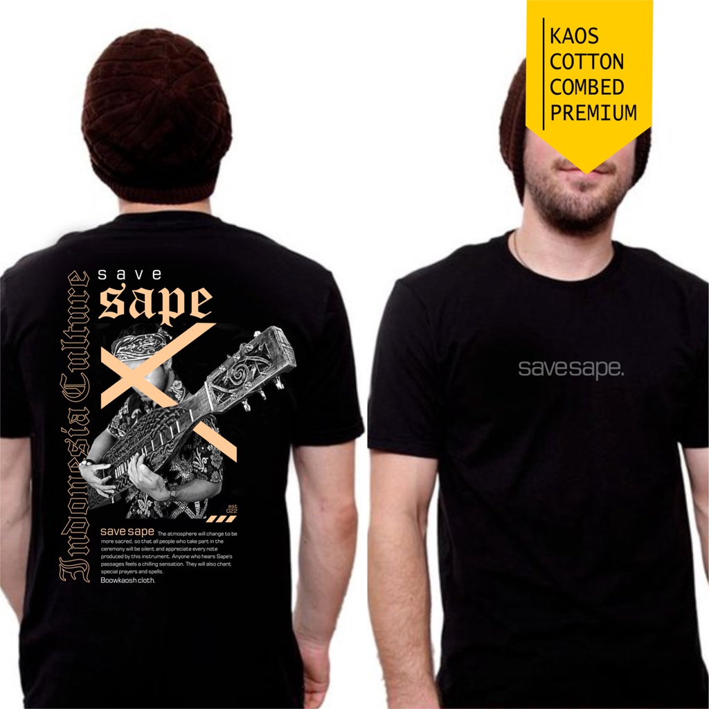 KAOS DAYAK KALIMANTAN SAPE ESTETIK
