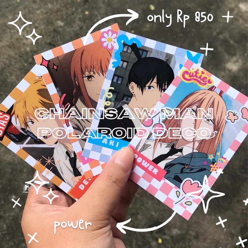 Polaroid Deco Anime Chainsaw Man