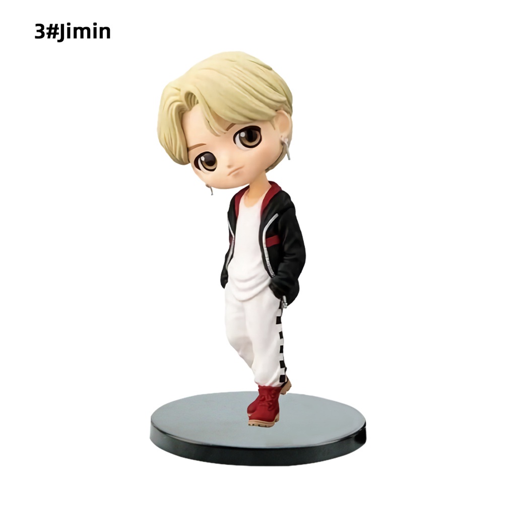 Kawaii KPOP Star TOP Group PVC Figure Model Toys Cute Bangtan Boys Groups A.R.M.Y Action Figures Dolls Gift For Girls