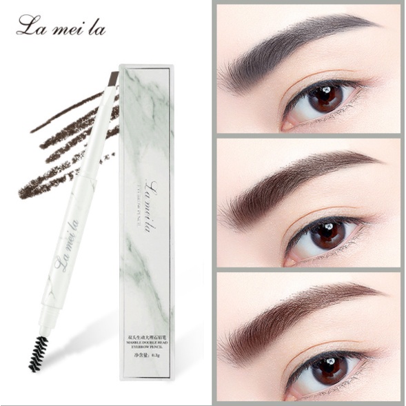 [801] MARBLE EYEBROW, PENSIL ALIS 2 IN 1