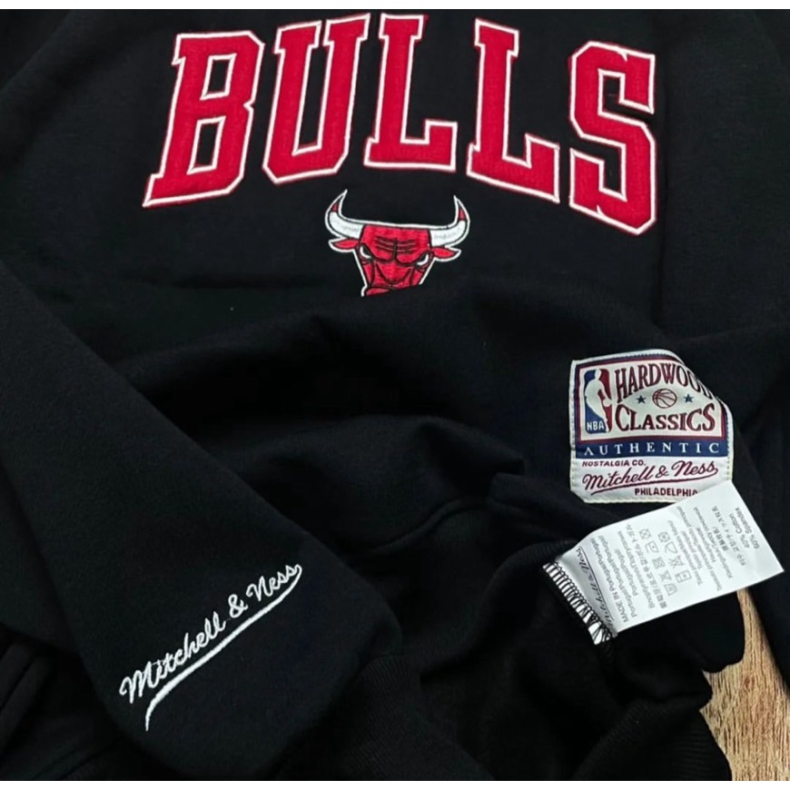 Jaket Sweater Crewneck Bulls Logo Fullbordir&amp;Fulltag Premium Quality