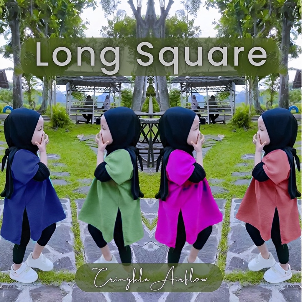 LONG SQUARE ANAK CRINKLE AIRFLOW 1-15 TAHUN