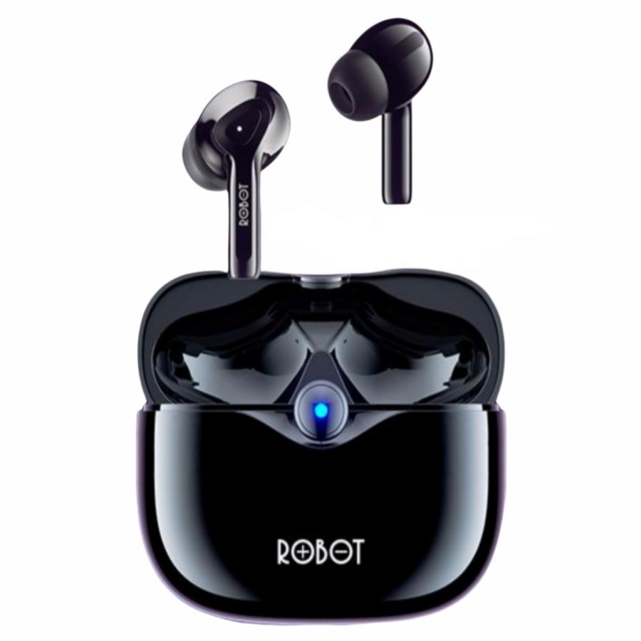 Robot Wireless Earphone Airbuds T30 Original True Wireless Earbuds - Hitam