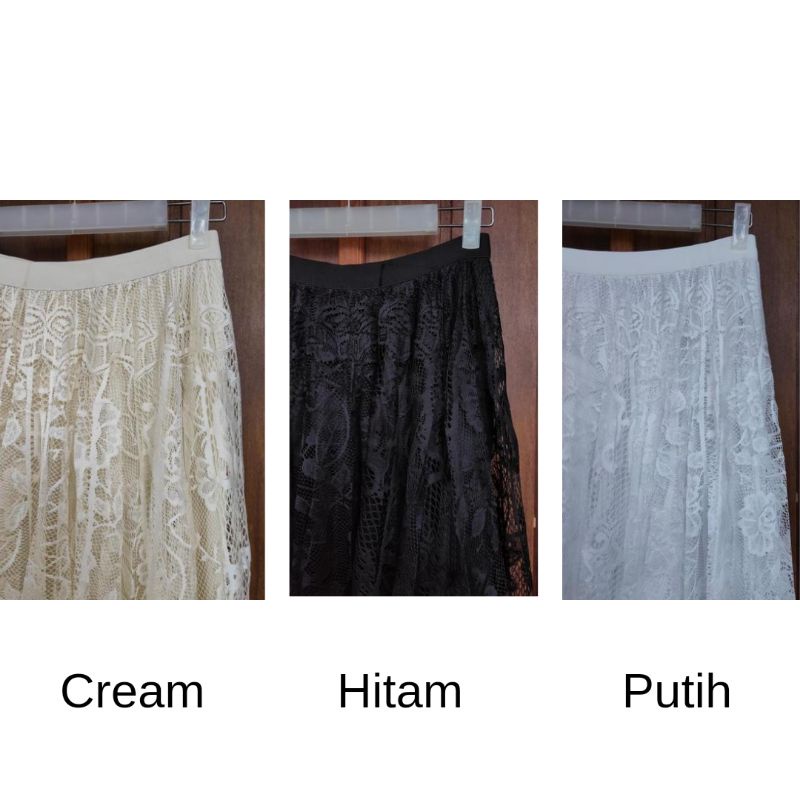 Rok Tutu Brukat Import Premium Dewasa Panjang Jumbo