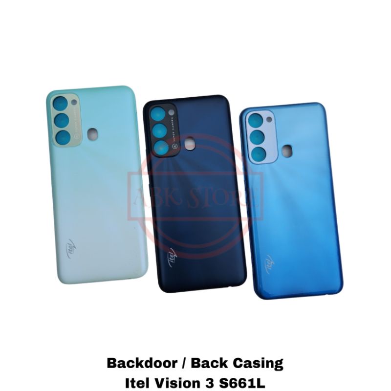 TUTUP BELAKANG BACKDOOR BACKCOVER BACK CASING ITEL VISION 3 S661L HOUSING VISION3