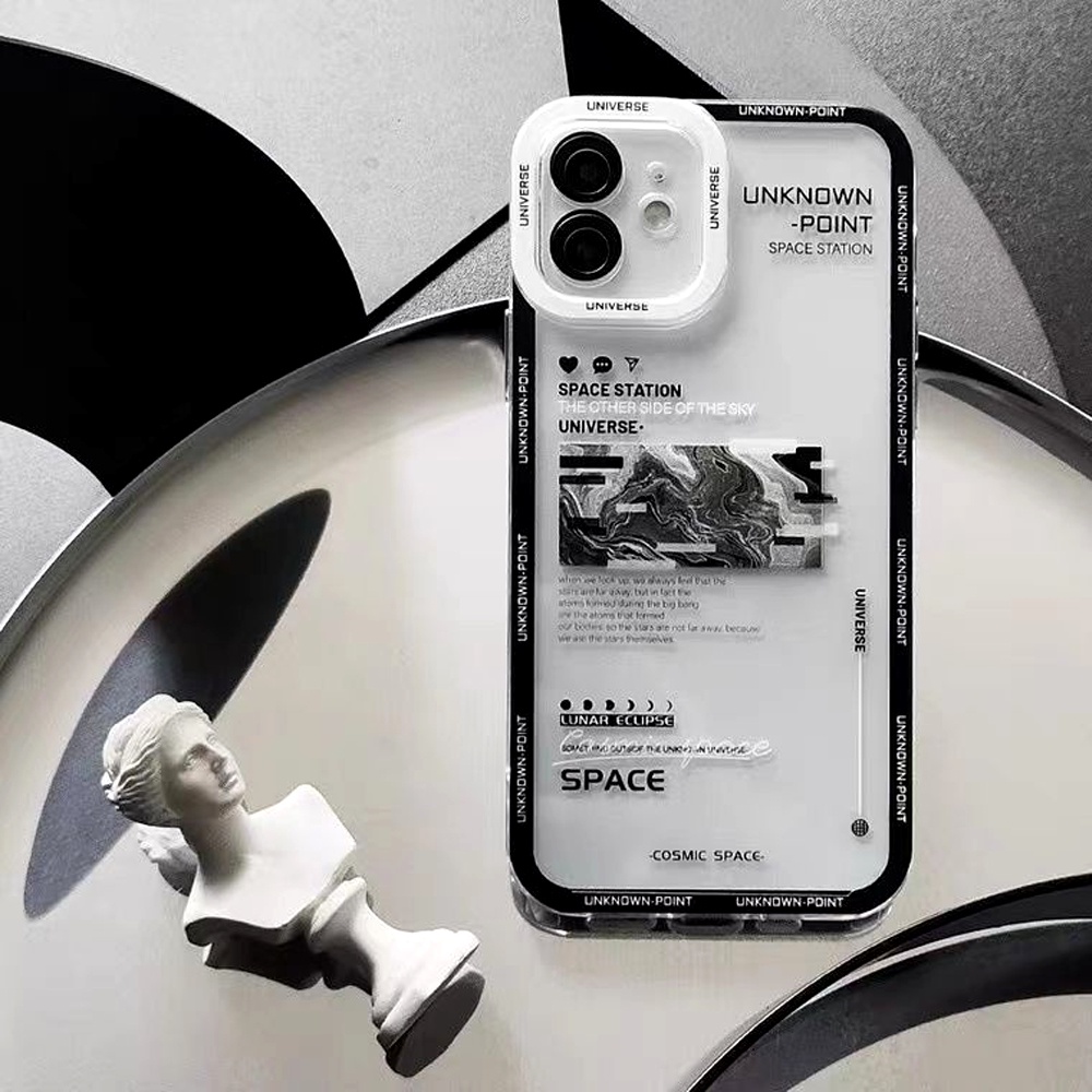 Case Vivo Y01 Y12S Y15S Y20 Y20S Y21 Y21A Y21E Y21S Y21T Y33S Y33T Casing Lunar Space Station Silicon Transparant Premium