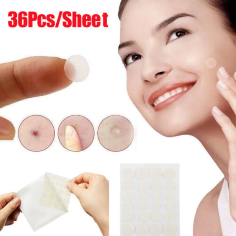 GSi8 Luofmiss Tag Jerawat Invisible Acne Pimple Skin Patch 36 Pcs Pt5 Transparent Or-i
