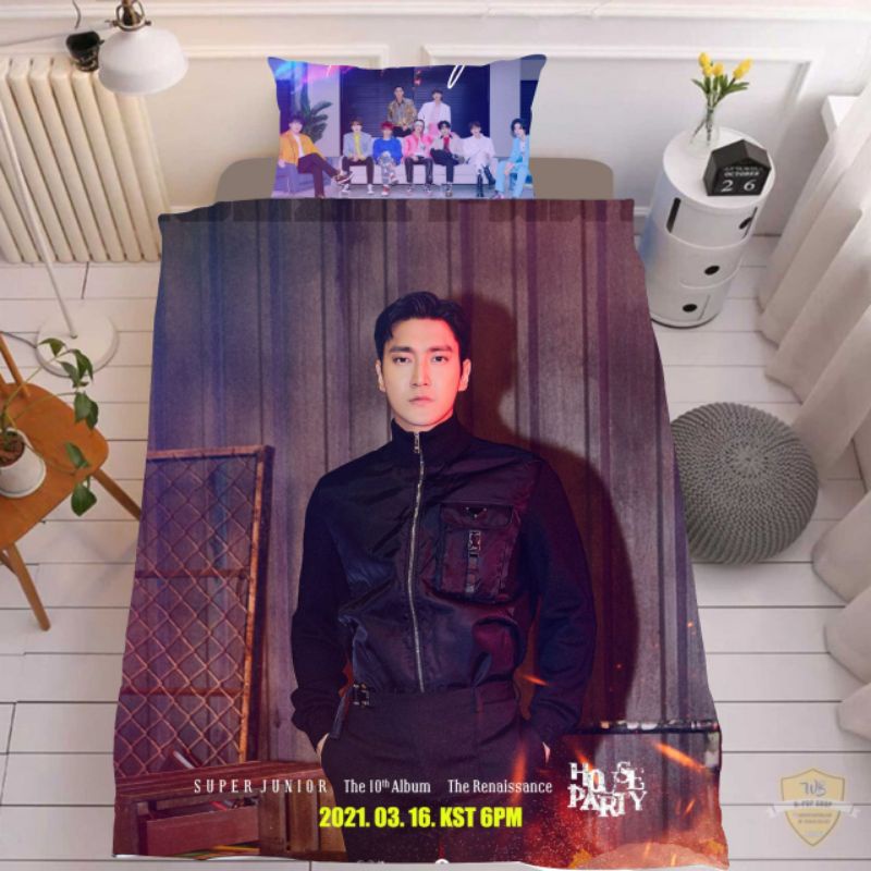 Selimut Super Junior Bisa Custom Gambar