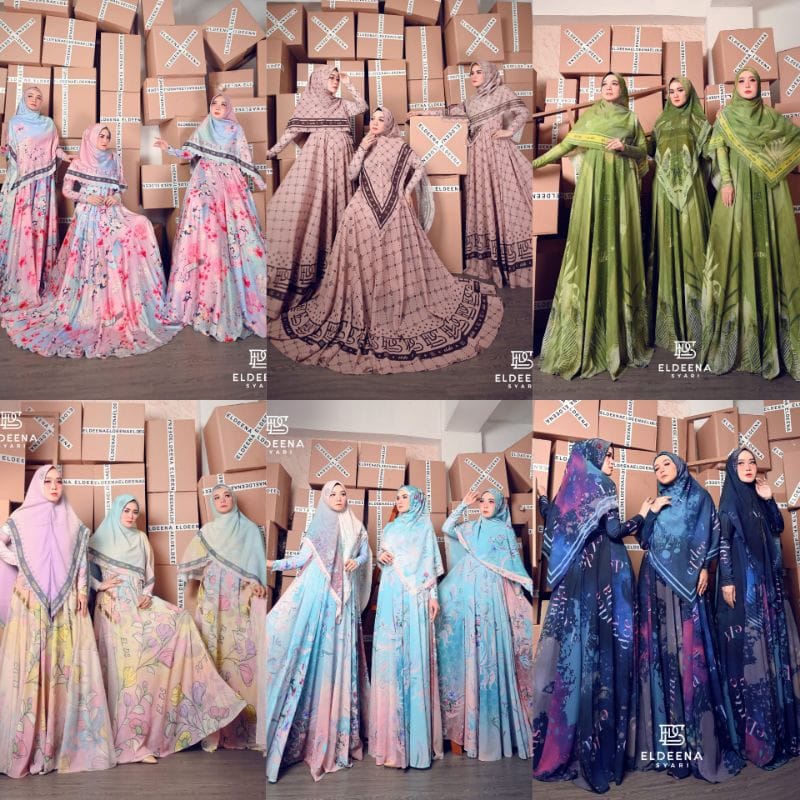 Padusi Ramo Ramo Set Series Syari Original By Eldeena /PADUSI BENING RAMO by ELDEENA SYARI   / Baju 