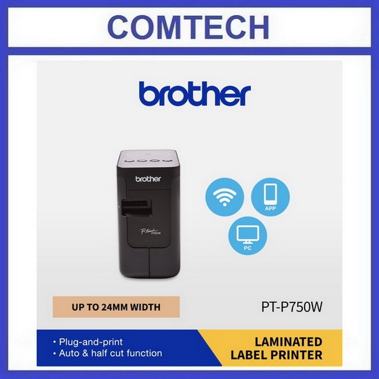 

Brother P-Touch PT-P750W Printer Label Laminated Sticker