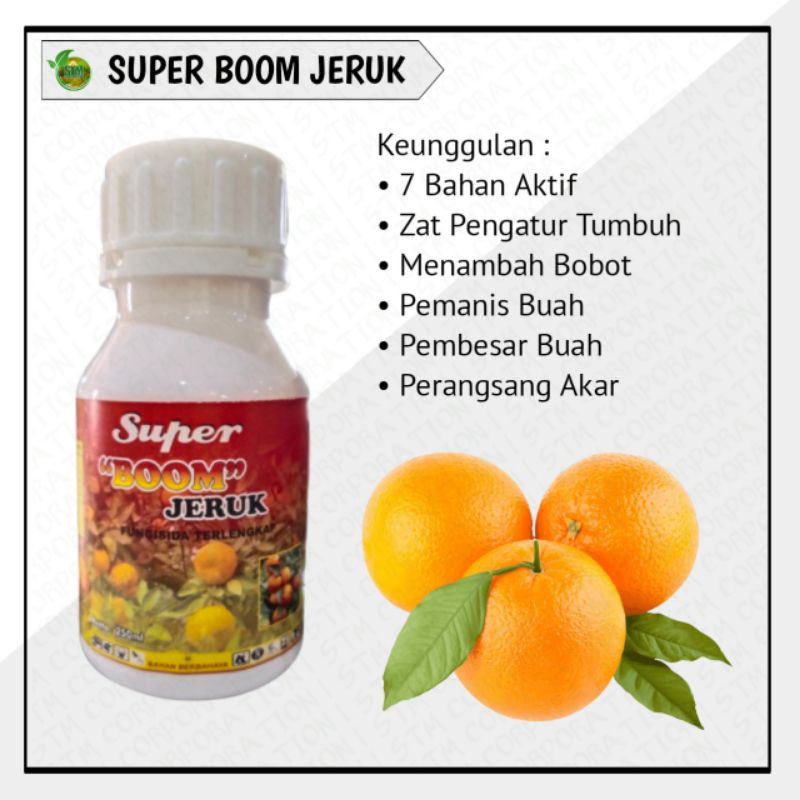 Super Boom Jeruk | Pupuk Cair | Fungisida | ZPT | Pembesar Buah | STM CORPORATION