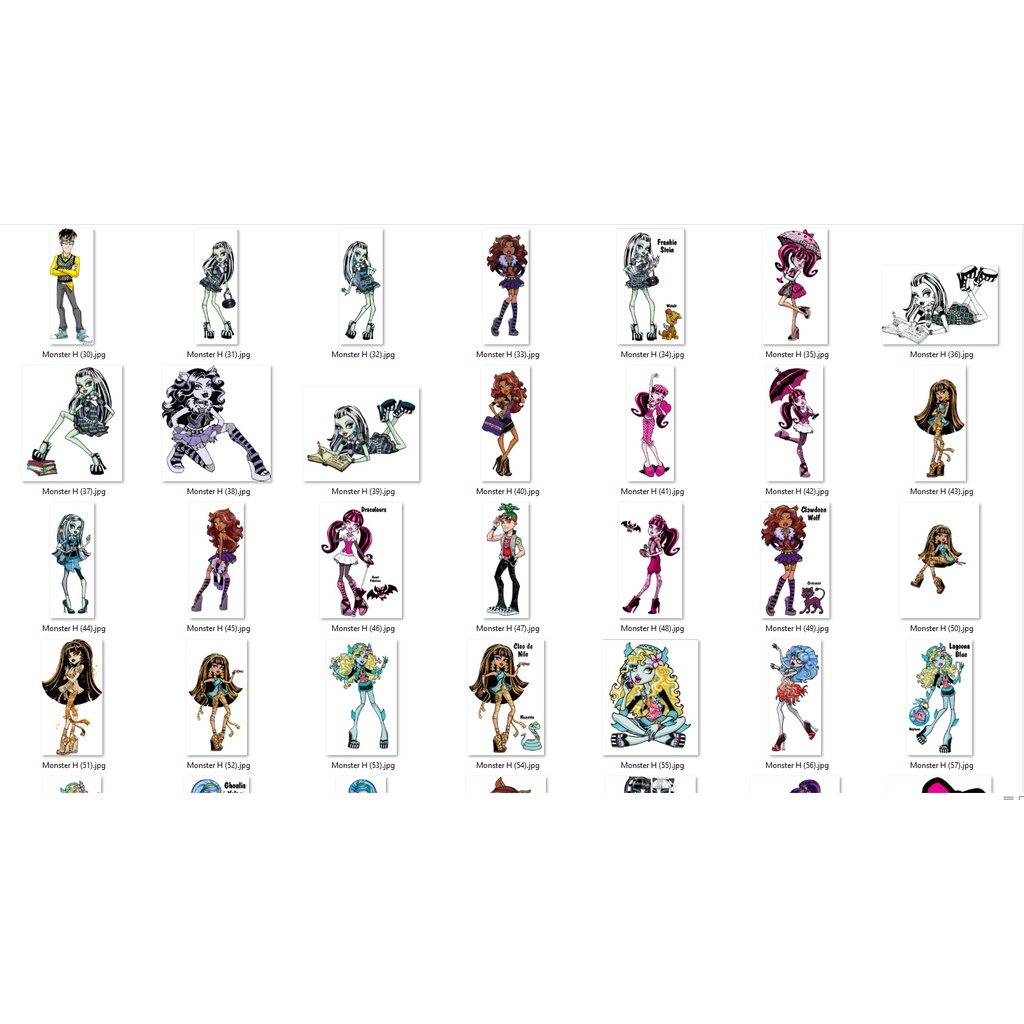 97 T-Shirt Designs Monster High Coreldraw