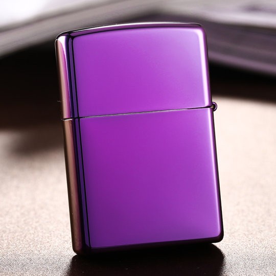 Korek Api Zp Ungu Abyss Glossy Logo Grade Ori - Polos