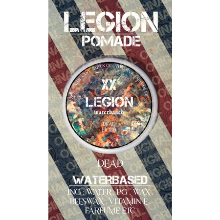 GROSIR POMADE WATERBASED LEGION 60GRAM PAKET MIX 6PCS