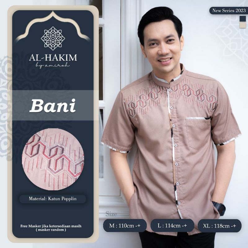 KOKO BANI ORI AL HAKIM BY AMIROH • Baju Koko Lengan Pendek