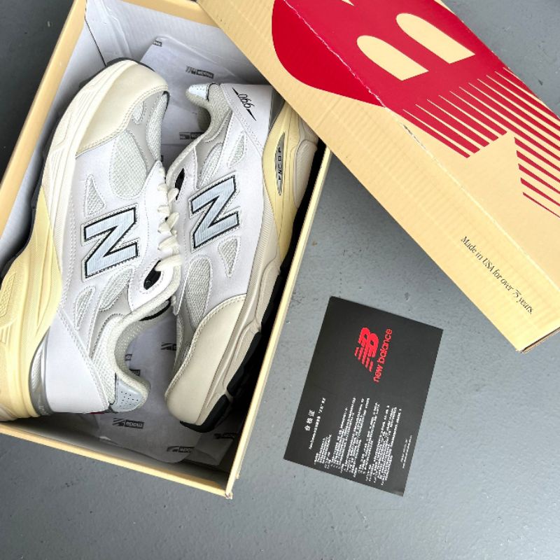 New Balance 990v3 MiUSA Teddy Santis Sea Salt with Rain Cloud (ORIGINAL MATERIAL 100%)