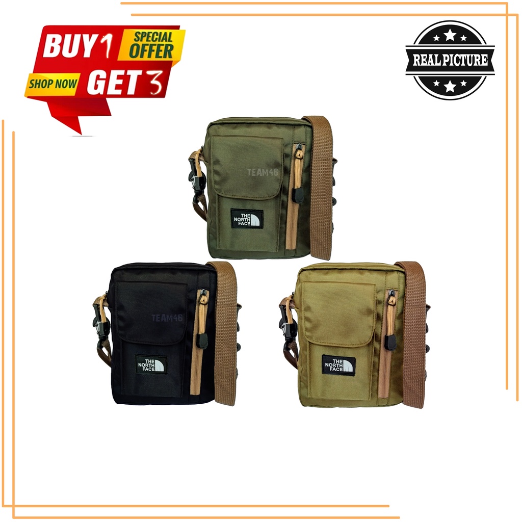 Tas Selempang Slingbag TNF BUY 1 GET 3 Tas Selempang Pria Distro Buy 1 Get Free Slling Bag Pria Wanita