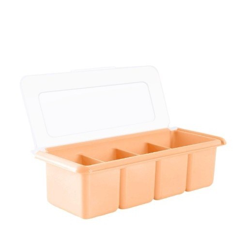 Tempat Bumbu isi 4 Sekat Model Persegi