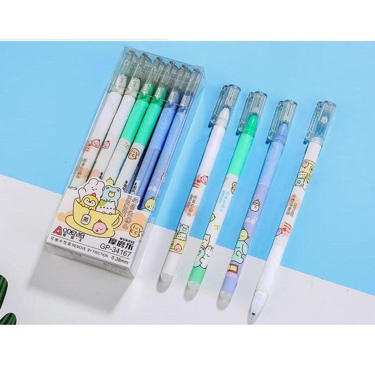 

<T-37✪> [GROSIR] 1 LUSIN Bolpen/ Pulpen Hapus/ Pena Bisa Di Hapus Aodemei/ ZI XIN/ + GANTUNGAN BONEKA ISI 12 PCS amanah