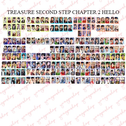 [PO / SET] TREASURE SECOND STEP CHAPTER TWO HELLO 2 TRES PHOTOCARD UNOFFICIAL FANMADE YANGPASHOP HAR