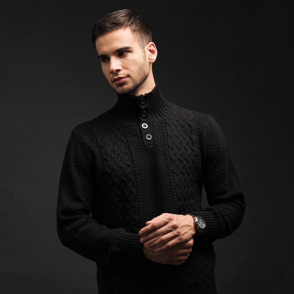 DEVIAN SWEATER (BLACK) By Wynman