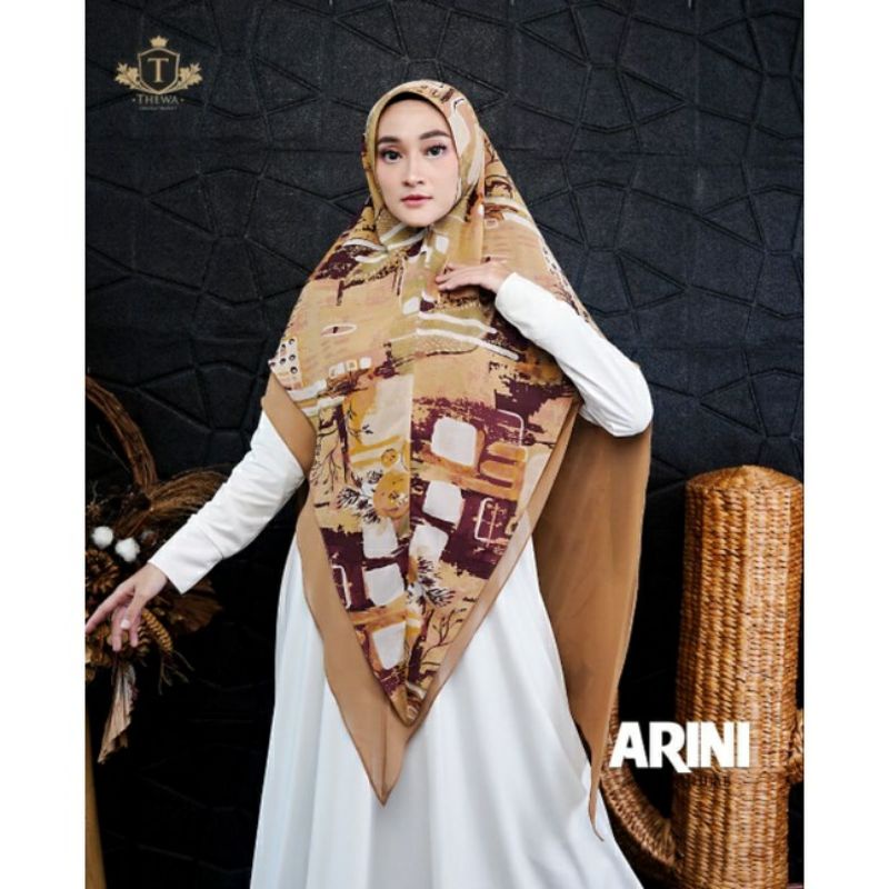 Khimar Syari ARINI Motif by Thewa Hijab