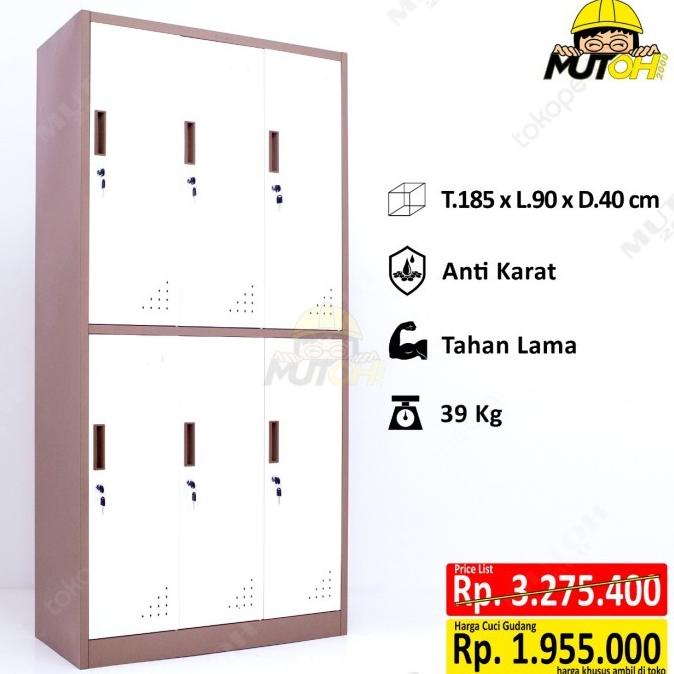 

NEW SALE LOKER BESI LOCKER BESI 6X PINTU STOK TERBATAS