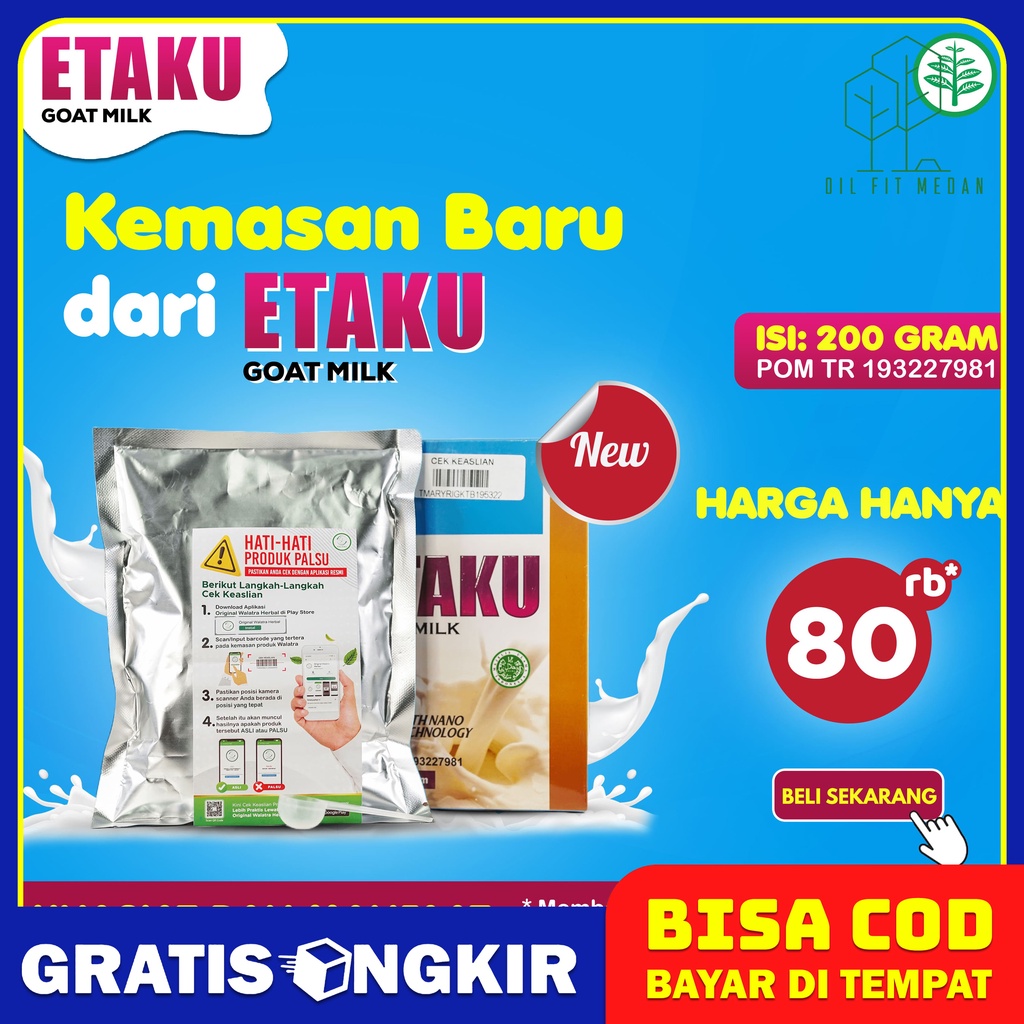 

Etaku Goat Milk Susu Kambing Etawa Bubuk Platinum Original Bagus Untuk Menjaga Kesehatan