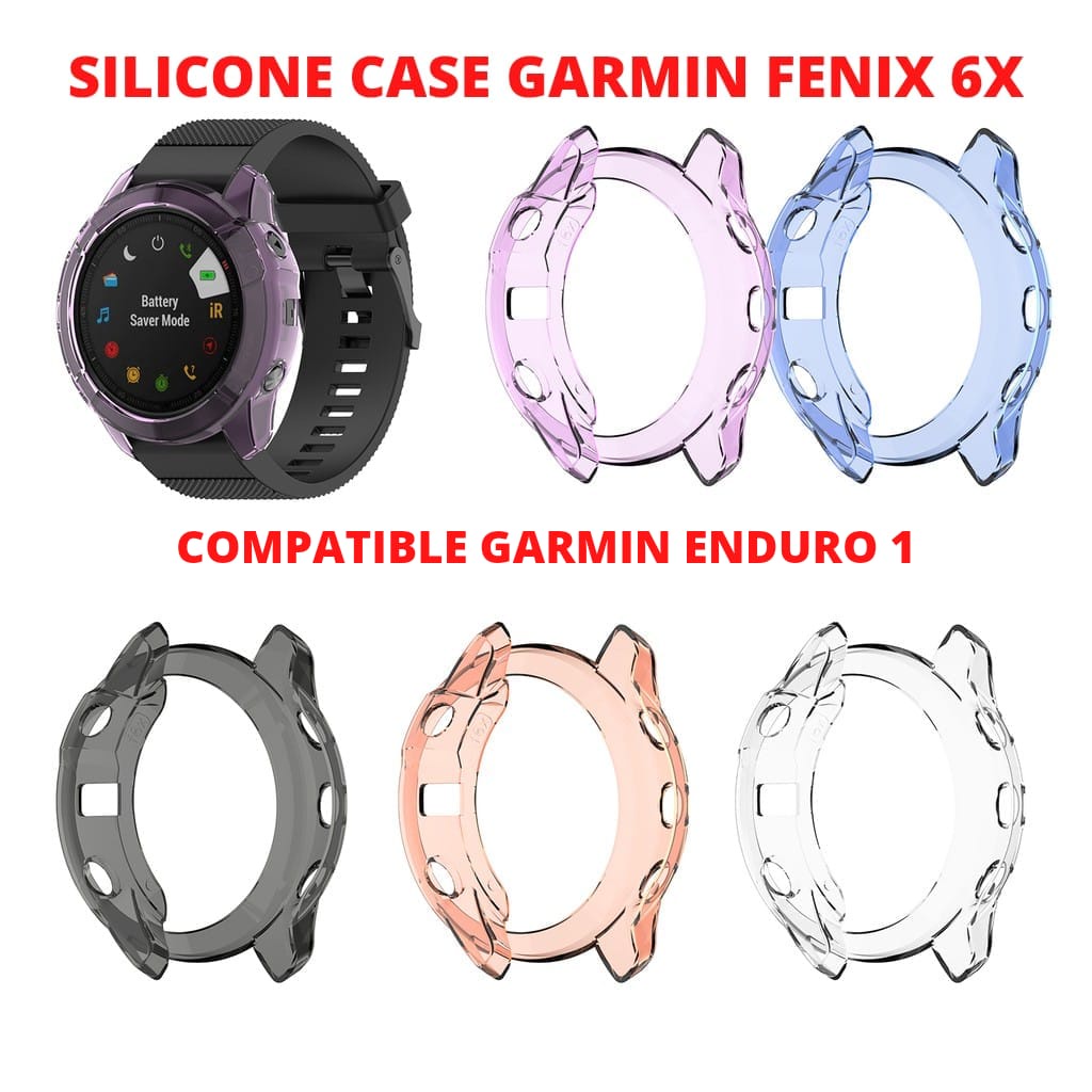 Garmin Fenix 6X Pro Case Silicone Protection Case Cover pelindung Enduro 1