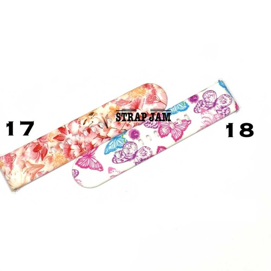 Tali Jam Kompatibel Kieslect Lora Lady 20mm - Strap Motif Rubber Cantik Imut