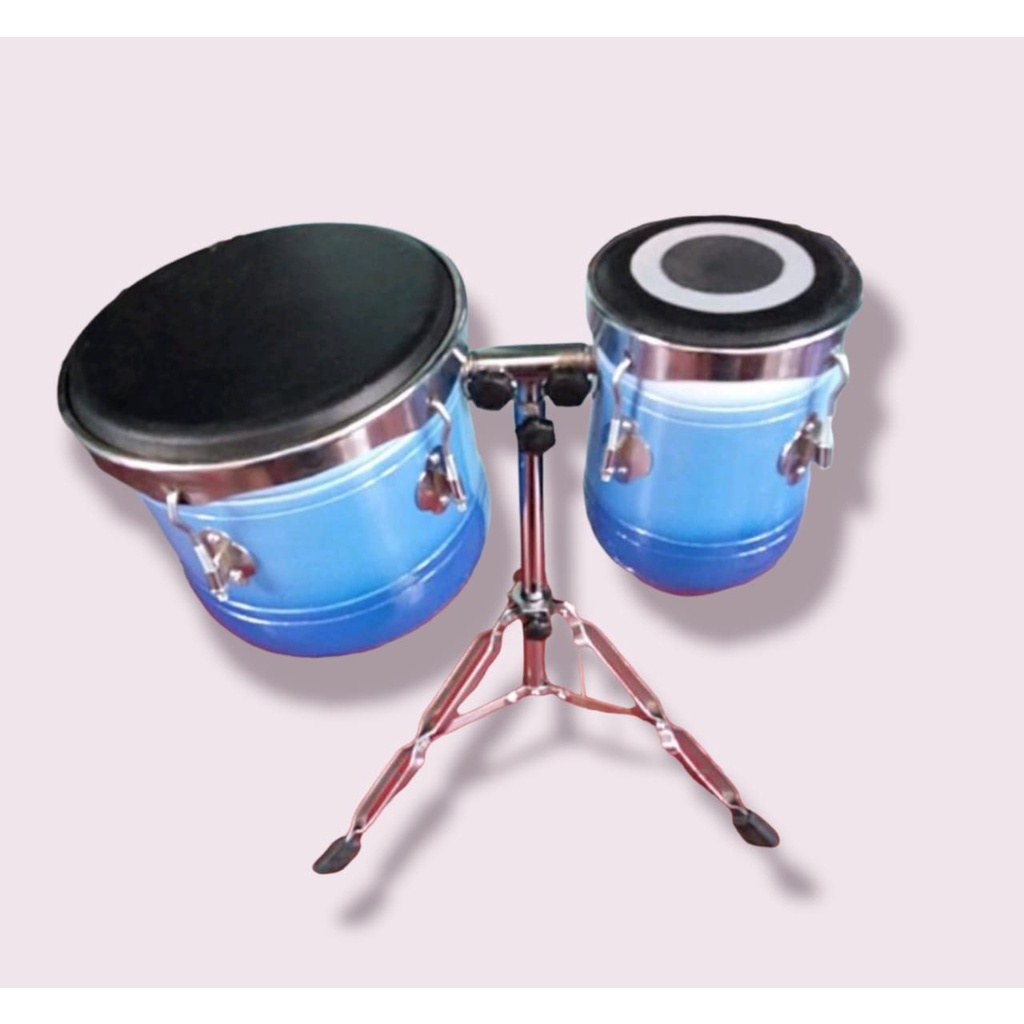 Kendang Tabla Kendang Dangdut Gendang Koplo Dan Stand Kulit Hitam