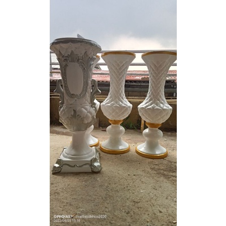 vas bunga dekorasi pelaminan