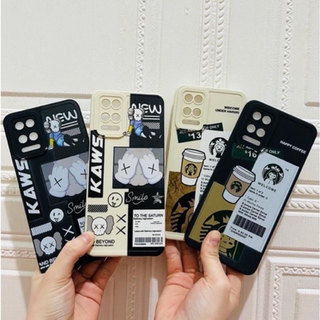 SOFTCASE PRO CAMERA SAMSUNG GRAND PRIME A6+ J8 J4+ J6+ J2 J7 PRIME PLUS 2018 MOTIF KAWS &amp; STARBUCKS COFFEE CUP