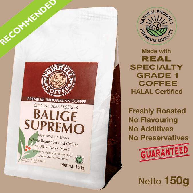 

[BISA COD] BALIGE SUPREMO arabica specialty premium house blend MURRELL COFFEE