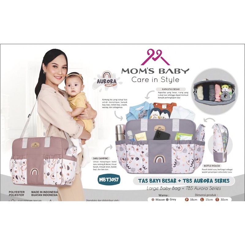 Moms Baby Tas Aurora Series Kecil/Medium/ Ransel/ Jumbo