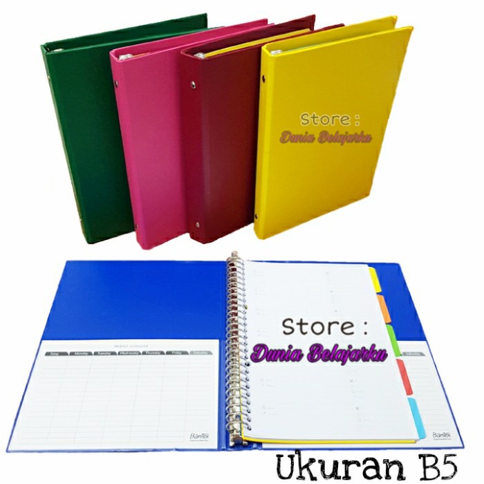 

MAP BINDER BANTEX MULTI-RING EXCLUSIVE LOOSE LEAF FILE A5 DAN B5 LOOSE