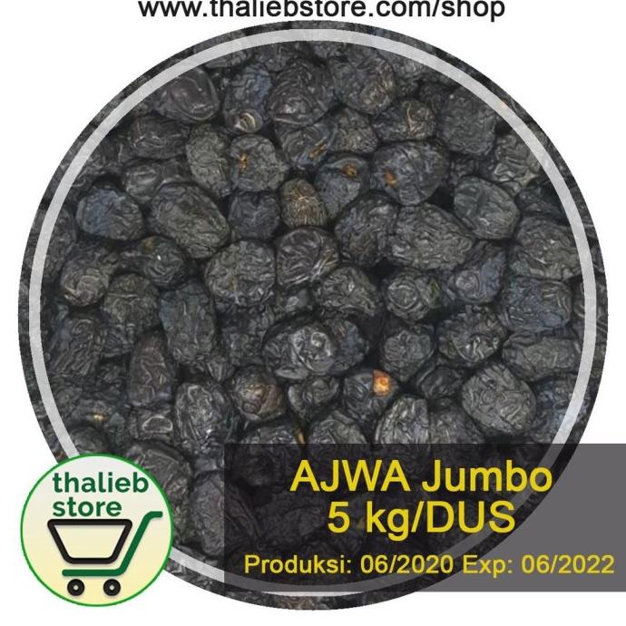 

KURMA AJWA ASLI MADINAH PREMIUM JUMBO GROSIR 5KG RER69464S