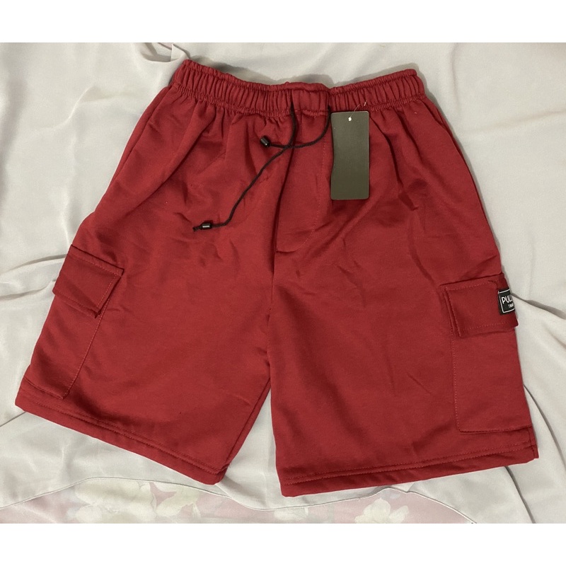 Celana Boxer Pendek Kargo / Celana pendek Branded Katun flace bahan tebal