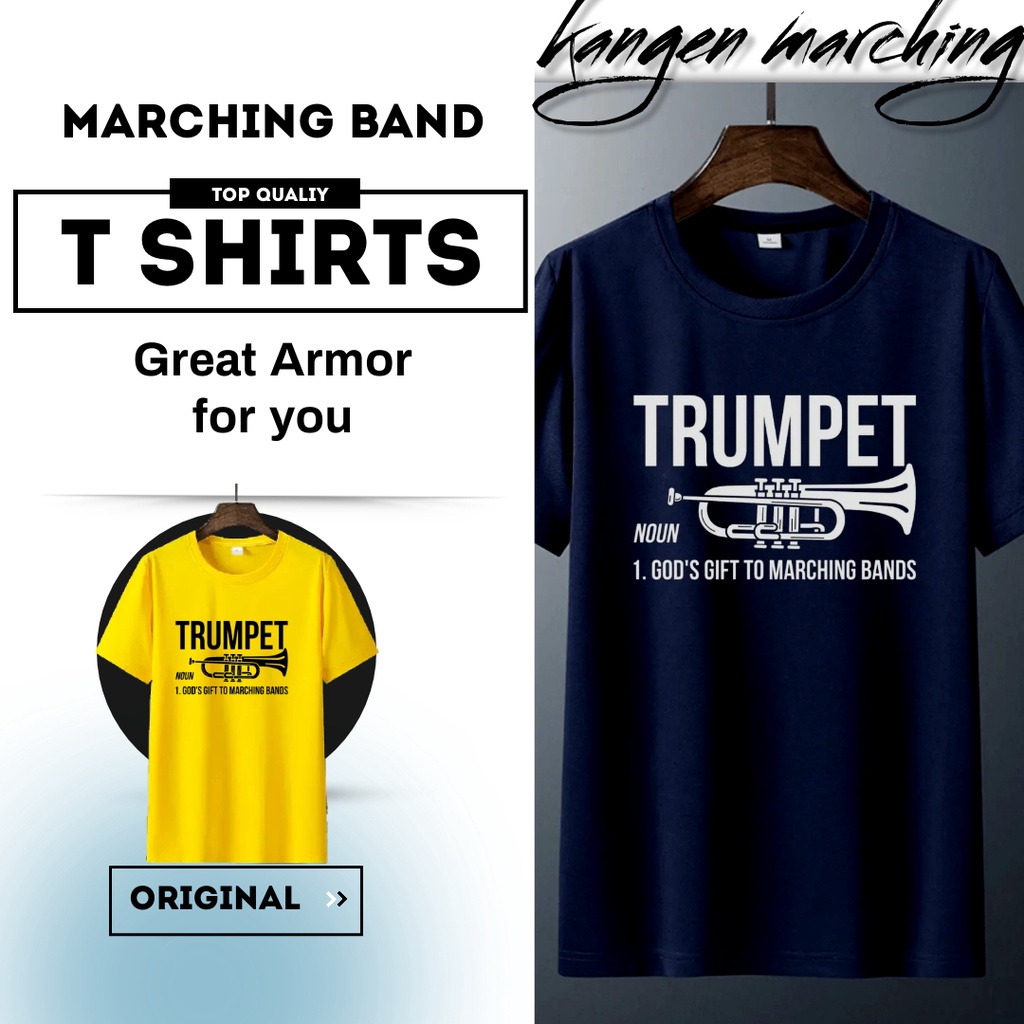 [kangen Marching] Kaos T shirts Lengan/Tangan Pendek  Marching Band / Drum Band Original Premium Ter