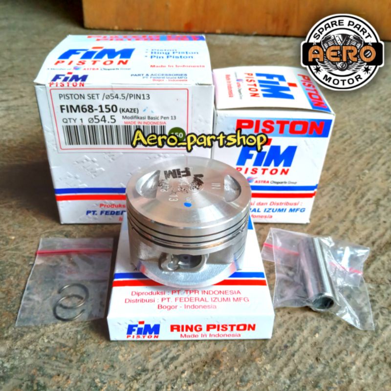 PISTON KIT FIM FIM68 KAWASAKI KAZE / KAZE R ( 53 / 53,5 / 54 / 54,5 / 55 ) ( STD / 050 / 100 / 150 /