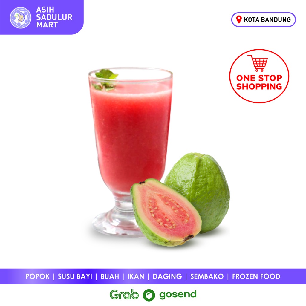 Jus Jambu Biji Merah 1 Cup Promo Grab / Gosend Bandung