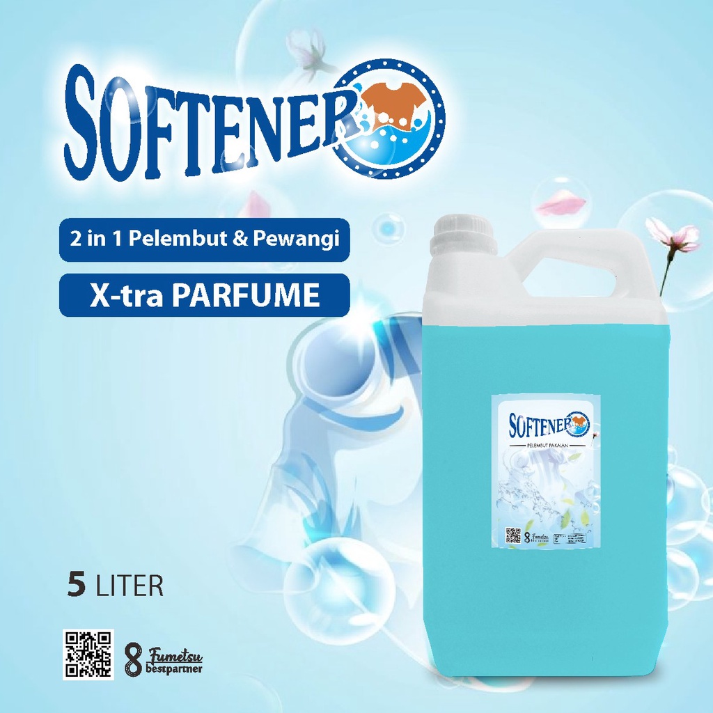 Softerner Pelembut dan Pewangi Pakaian Aroma Parfum Body Bath Segar Anti Apek Kemasan 5Liter Jerigen