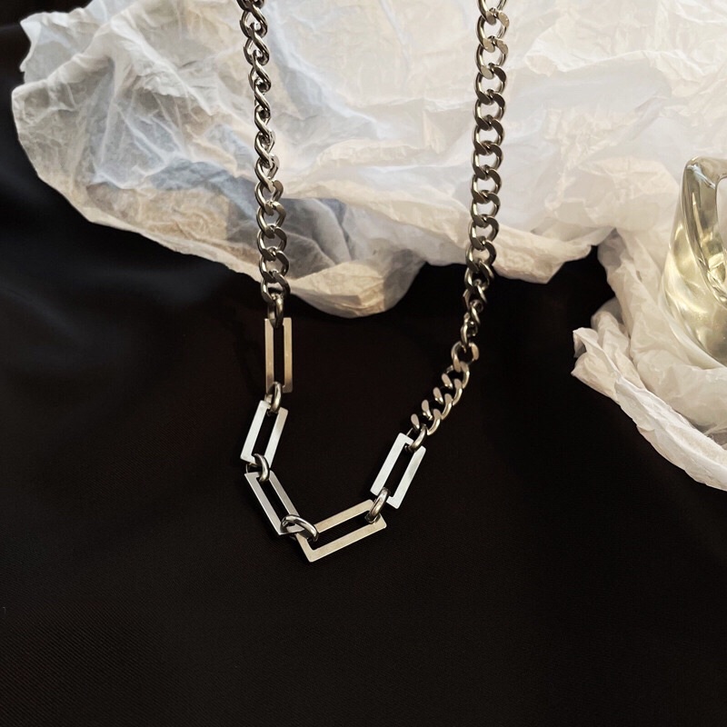Kalung Titanium Sisik Naga Kombinasi Korea Fashion Style Elegant Premium