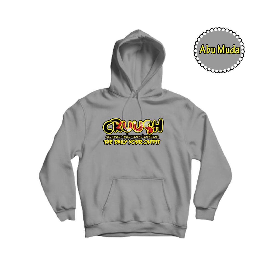 CRUUSH - Jaket Hoodie Cruush Abbu Premium Unisex - Sweater Hoodie Cruush Pria Wanita Bahan Fleece Tebal