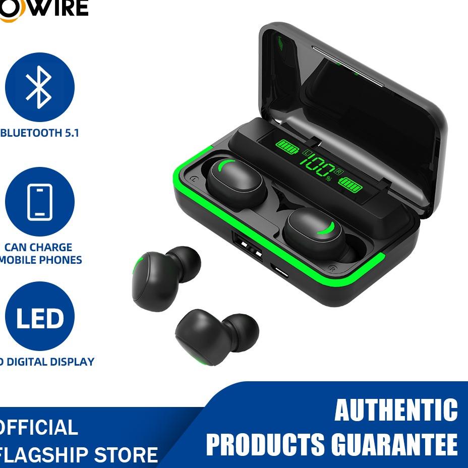 Langsung Kirim OWIRE Headset Bluetooth TWS Earphone Ultra HD Audio Headset Wireless Earbud BT 5.1 wi