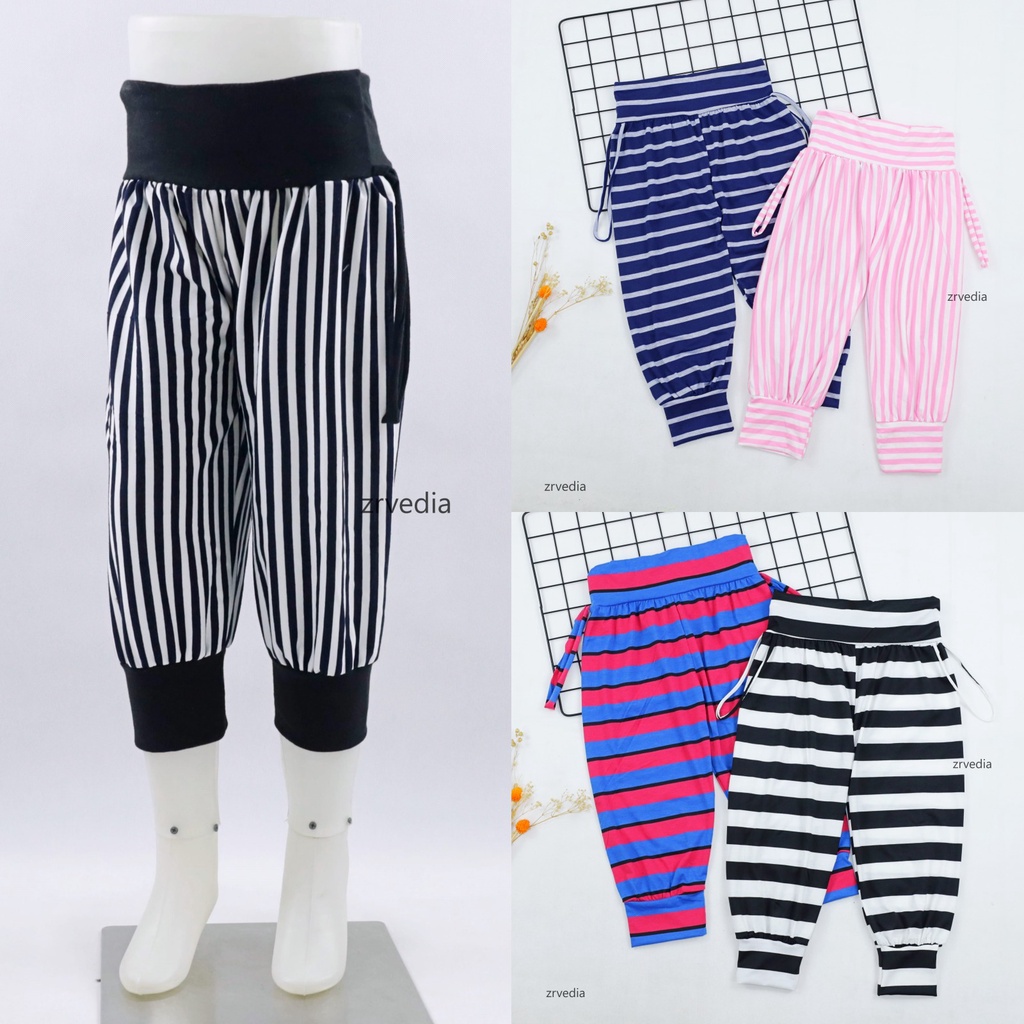 Aladin Salur 7-12 Tahun / Celana Anak Perempuan Panjang Murah Pants Harian Bahan Kaos Adem