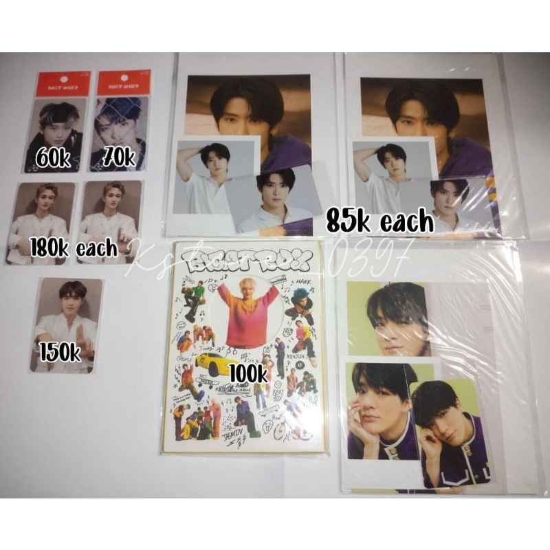 Ready Stock MD NCT Photopack Jeno Jaehyun, Mumo Mark Taeil, Cashbre Mark Jaehyun, Beatbox Jisung