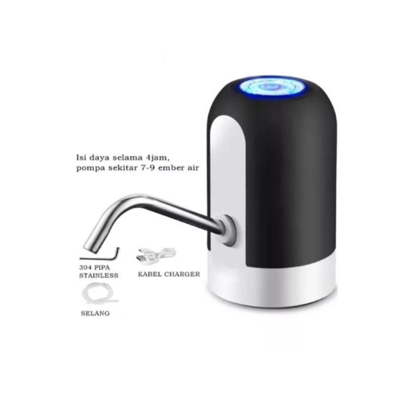 pompa galon elektrik rechargeable dispenser air minum otomatis