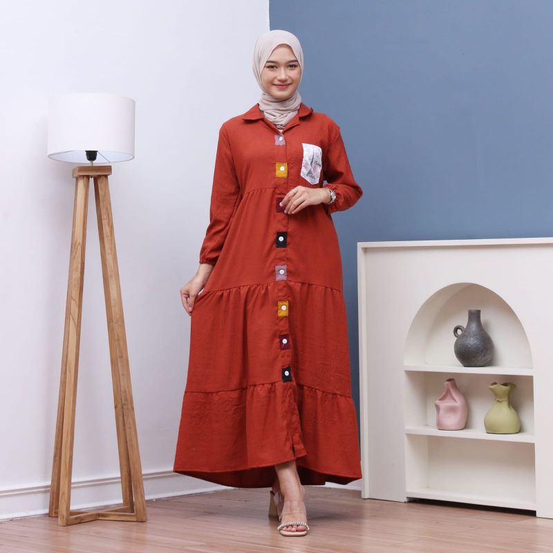 GROSIR KAFTAN RIYANA I KAFTAN SUPER JUMBOLD 140cm I DASTER LOWO TERMURAH